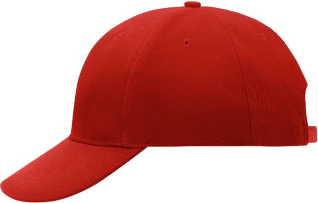 Daiber 6-Panel Cap Laminated – Red