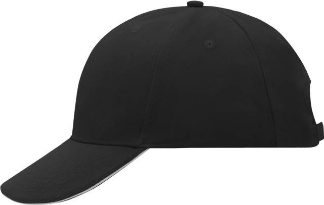 Daiber 6-Panel Sandwich Cap – Black / Light Grey