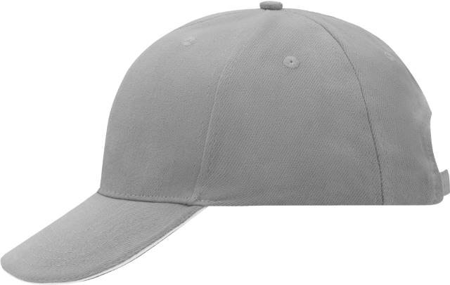 Daiber 6-Panel Sandwich Cap – Dark Grey / White