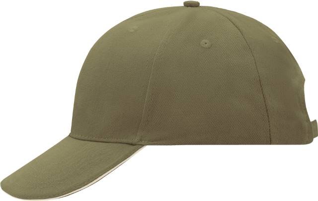 Daiber 6-Panel Sandwich Cap – Olive / Beige