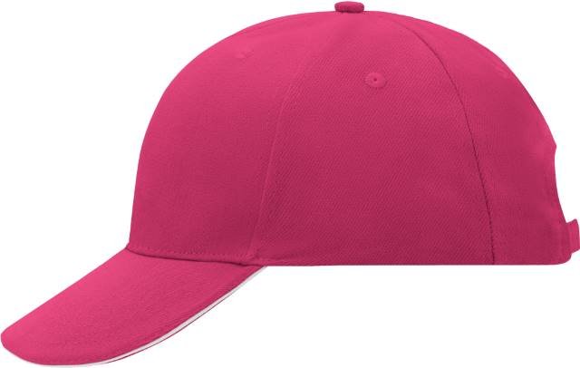 Daiber 6-Panel Sandwich Cap – Pink / White