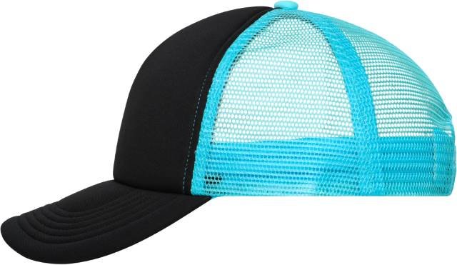 Daiber 5-Panel Polyester Mesh Cap – Black