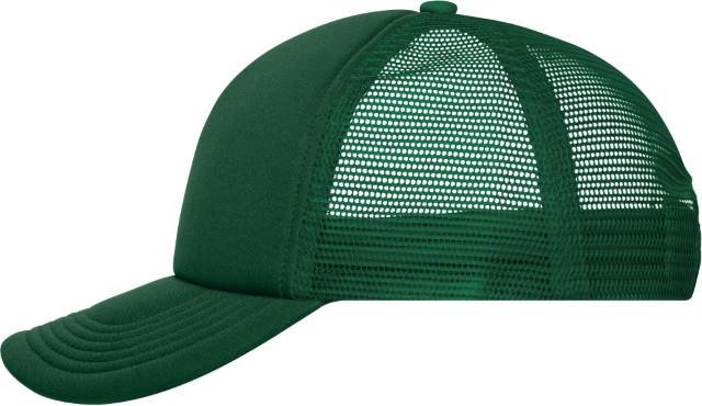 Daiber 5-Panel Polyester Mesh Cap – Dark Green