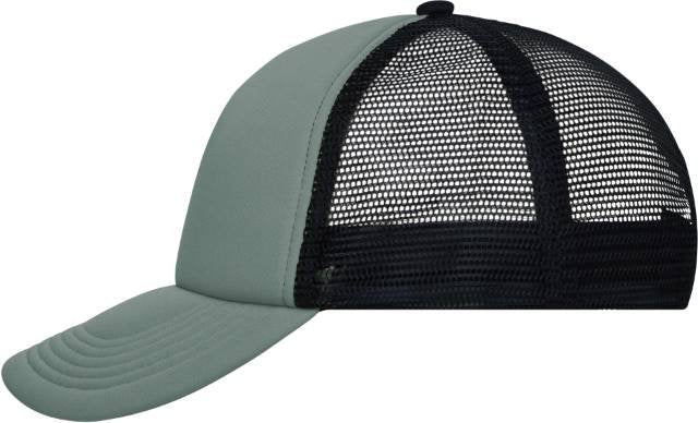 Daiber 5-Panel Polyester Mesh Cap – Dark Grey / Black