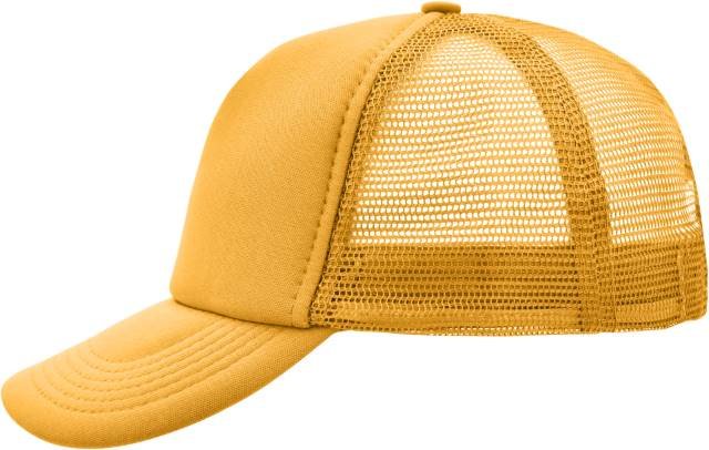 Daiber 5-Panel Polyester Mesh Cap – Gold