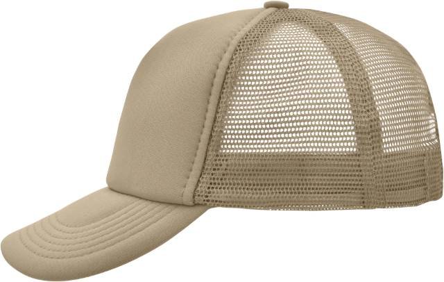 Daiber 5-Panel Polyester Mesh Cap – Khaki