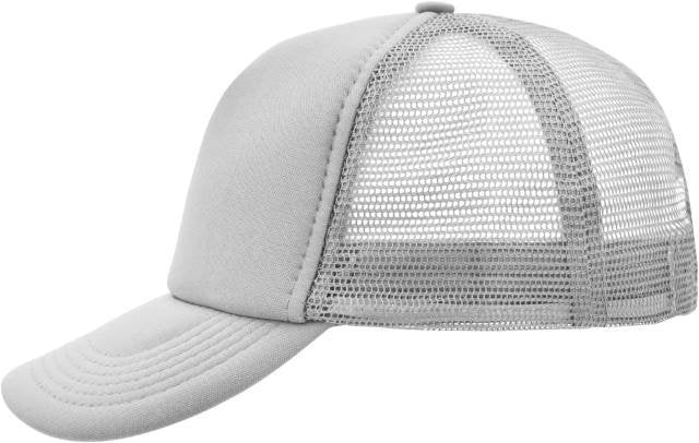 Daiber 5-Panel Polyester Mesh Cap – Light Grey