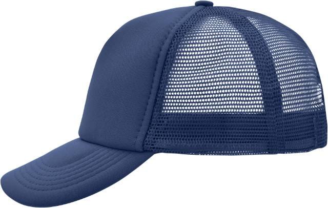Daiber 5-Panel Polyester Mesh Cap – Navy