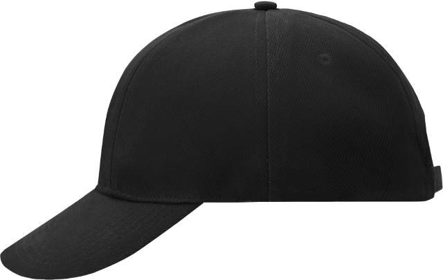 Daiber Turned 6 Panel Cap Laminated – Black