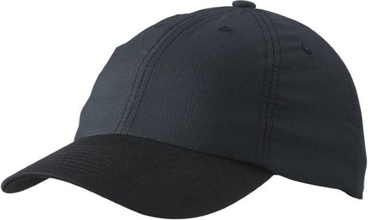 Daiber 6 Panel Coolmax® Cap – Black