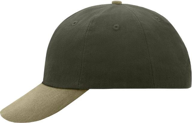Daiber 6-Panel Raver Cap – Olive / Beige