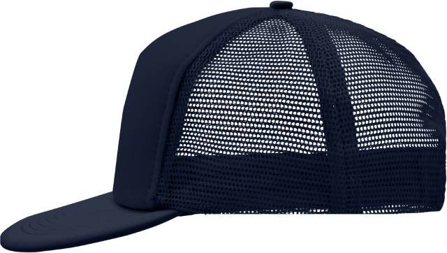 Daiber 5 Panel Flat Peak Cap – Navy / Navy