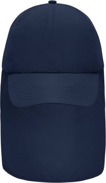 Daiber 6 Panel Cap with Neck Guard – Navy
