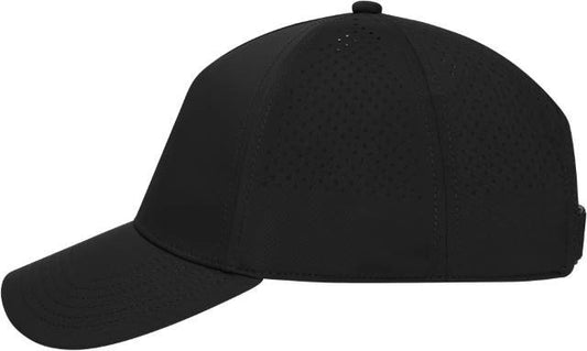 Daiber 5 Panel Laser-Cut Cap – Black