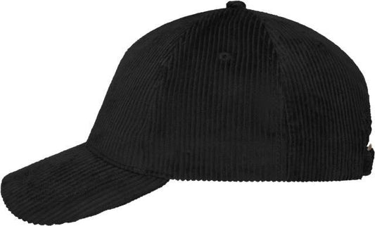 Daiber 6 Panel Corduroy Cap – Black