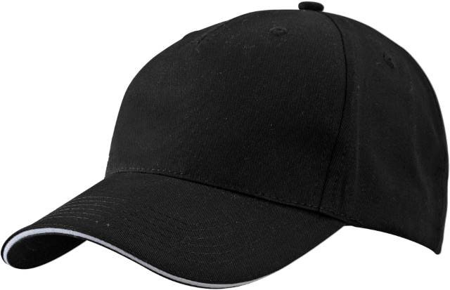 Daiber 5 Panel Sandwich Cap – Black / Light Grey