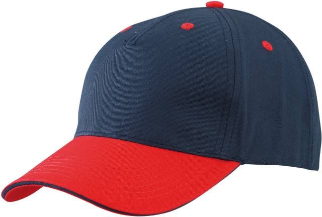 Daiber 5 Panel Sandwich Cap – Navy / Red