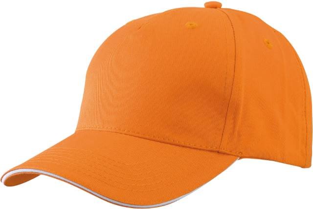 Daiber 5 Panel Sandwich Cap – Orange / White