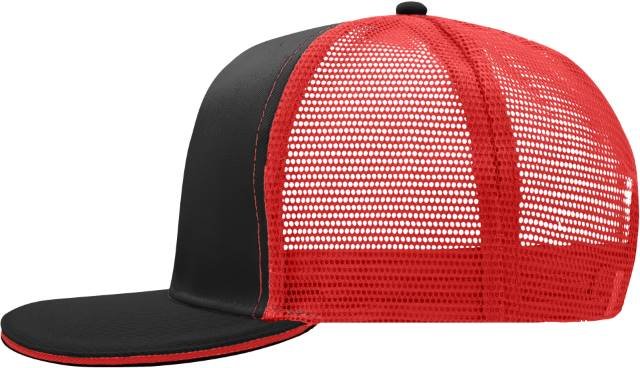 Daiber Pro Cap Mesh 6 Panel – Black / Red