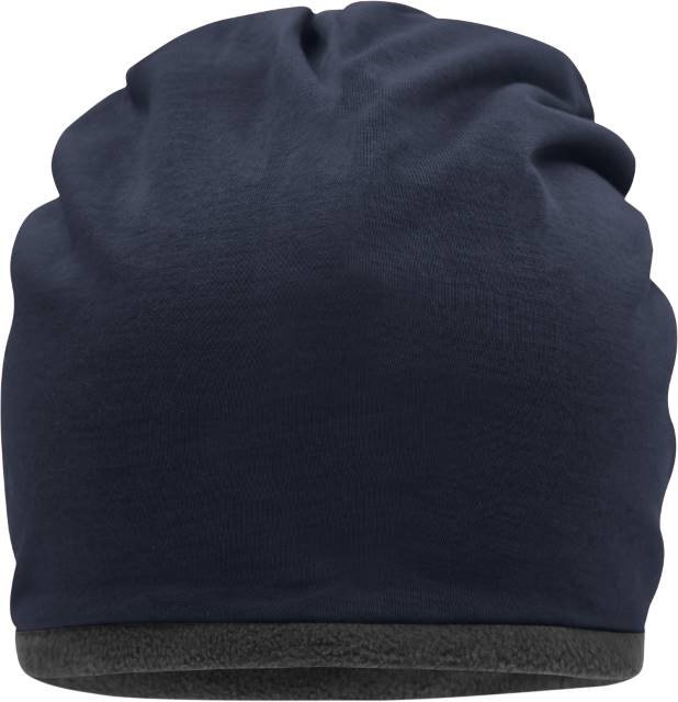 Daiber Fleece Beanie – Navy / Carbon