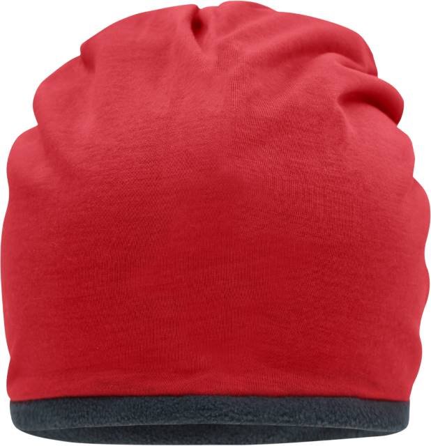 Daiber Fleece Beanie – Red / Carbon