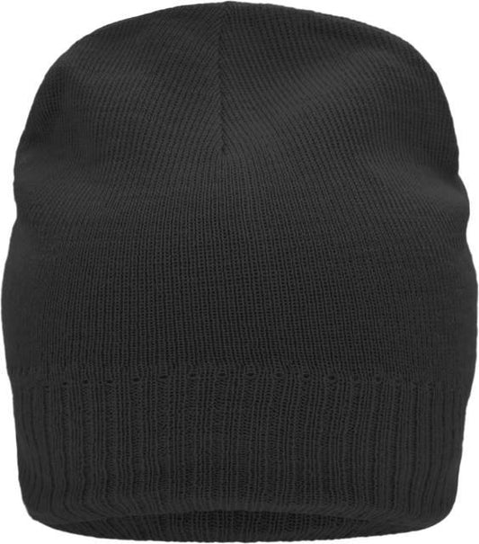 Daiber Knitted Beanie with Fleece Inset – Black