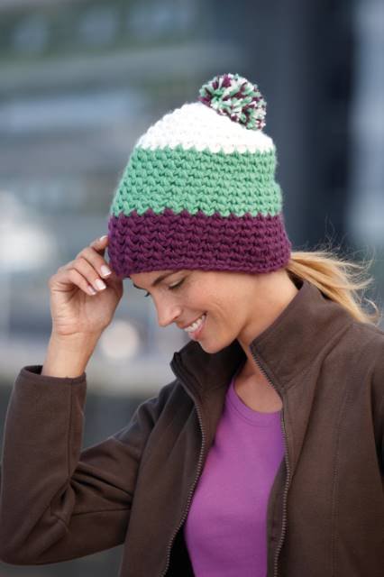 Daiber Crocheted Cap With Pompon