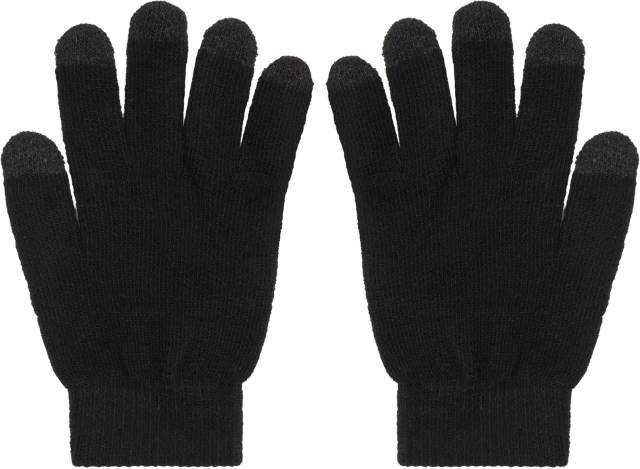 Daiber Touch-Screen Knitted Gloves – Black