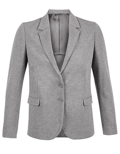 NEOBLU Women's Piqué Blazer Marcel – Gray Melange