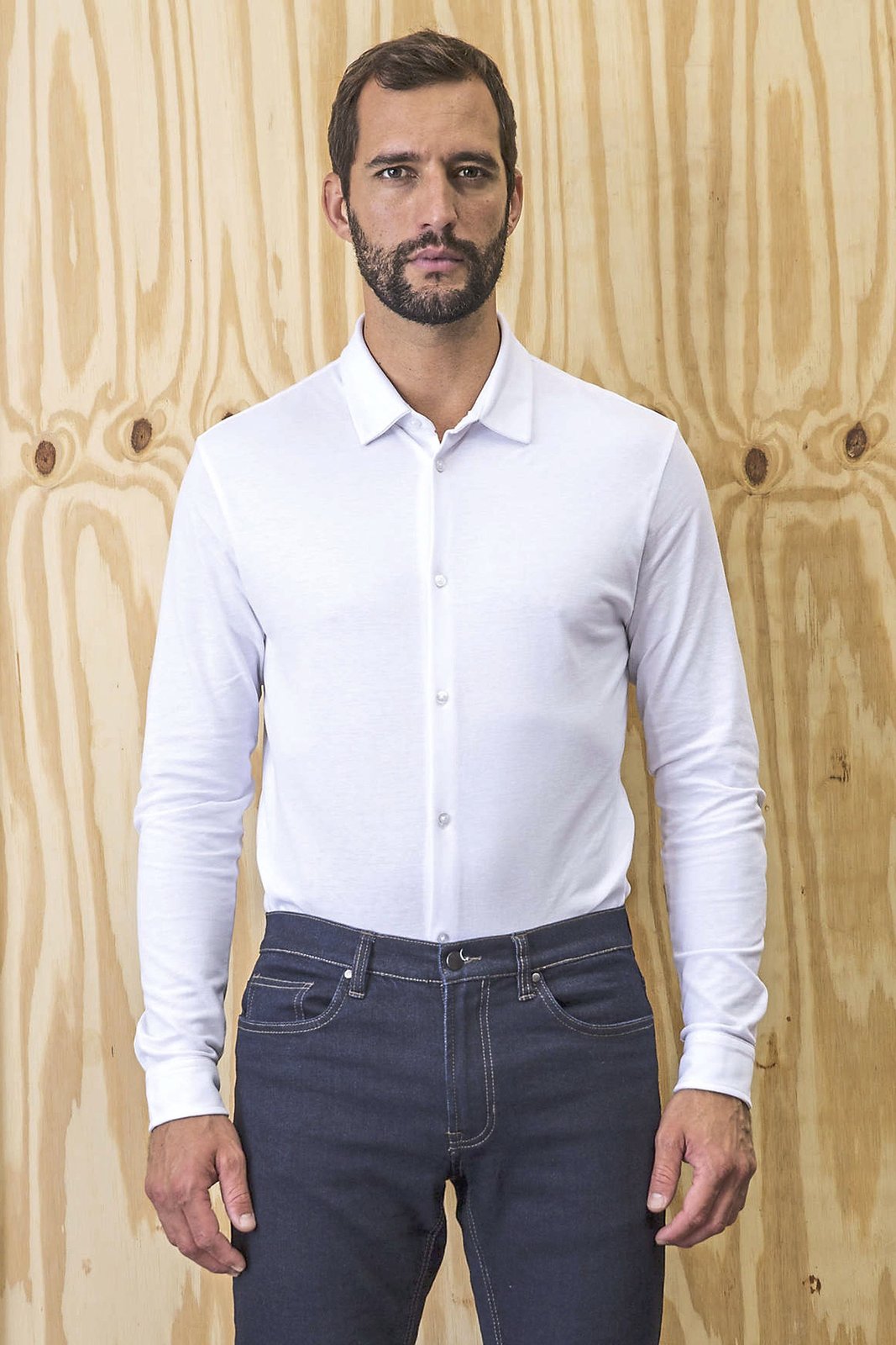 NEOBLU Men's Cotton Pique Shirt Basile