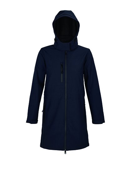 NEOBLU Women's Long Softshell Coat Achille – Night