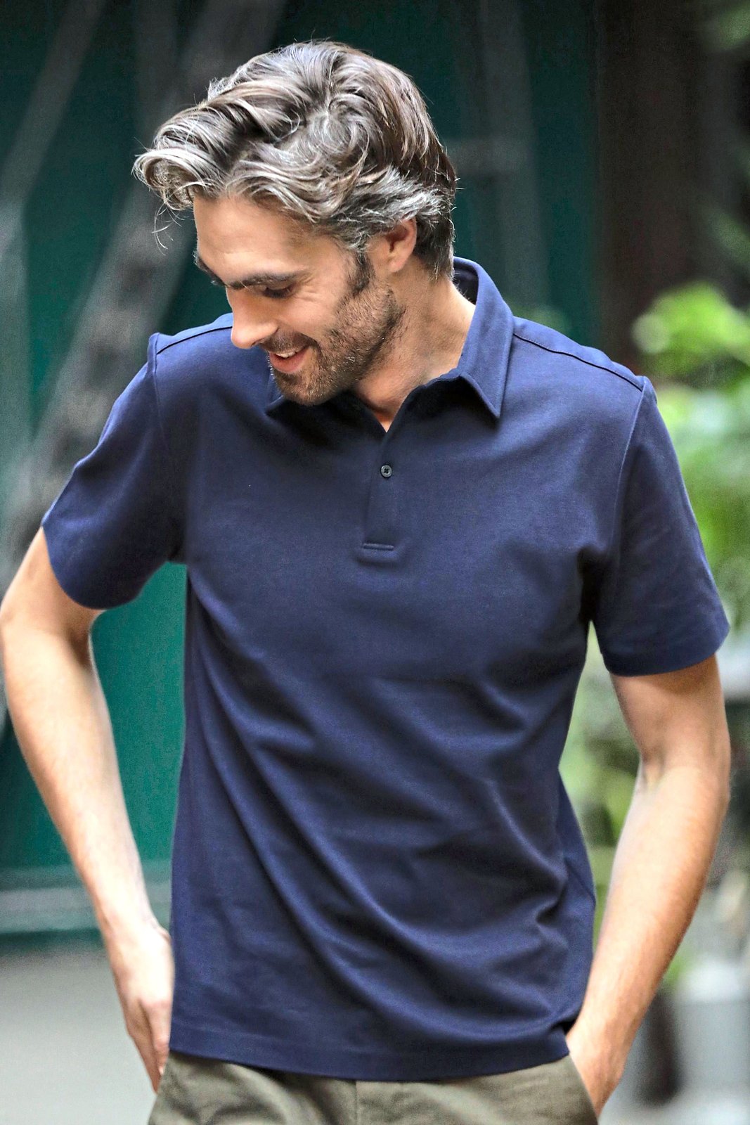 NEOBLU Men's Mercerised Jersey Polo Shirt Relax Oscar