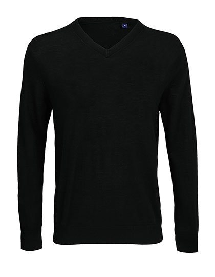 NEOBLU Men's V-Neck Sweater Sullivan – Deep Black