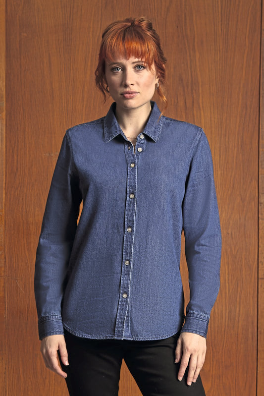 NEOBLU Women's High-End Denim Shirt Bennett