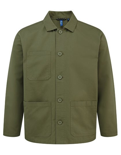 Premier Workwear Utility 2.0 Chore Jacket – Olive (ca. Pantone 7763C)