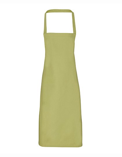 Premier Workwear Organic Cotton Bib Apron (No Pocket) – Lime (ca. Pantone 382C)