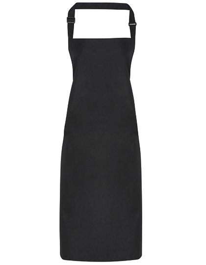 Premier Workwear Waterproof Bib Apron – Black (ca. Pantone Black C)