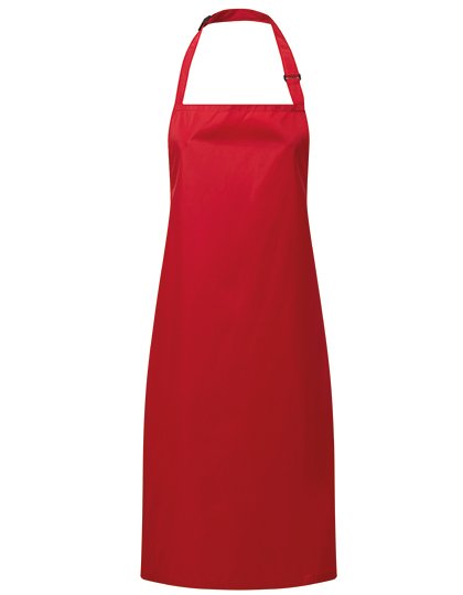 Premier Workwear Waterproof Bib Apron – Red (ca. Pantone 201C)
