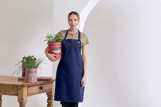 Premier Workwear 'Barley' Contrast Stitch Bib Apron