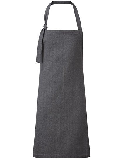 Premier Workwear 'Regenerate' Bib Apron – Grey Denim (ca. Pantone Cool Gray 10C)