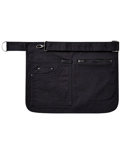 Premier Workwear Metro Utility Hip Apron – Black (ca. Pantone Black C)