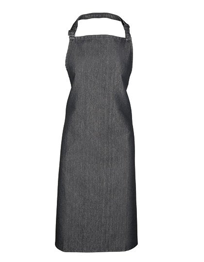 Premier Workwear Colours Collection Bib Apron – Black Denim (ca. Pantone 433C)