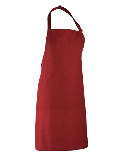 Premier Workwear Colours Collection Bib Apron – Burgundy (ca. Pantone 216C)
