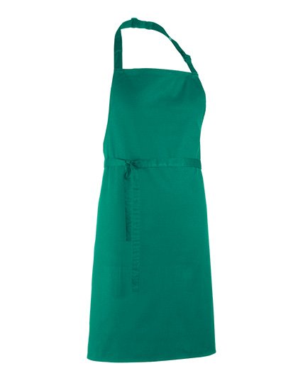 Premier Workwear Colours Collection Bib Apron – Emerald (ca. Pantone 341C)