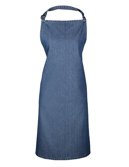 Premier Workwear Colours Collection Bib Apron – Indigo Denim (ca. Pantone 2767C)