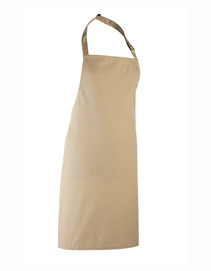 Premier Workwear Colours Collection Bib Apron – Khaki (ca. Pantone 7503C)