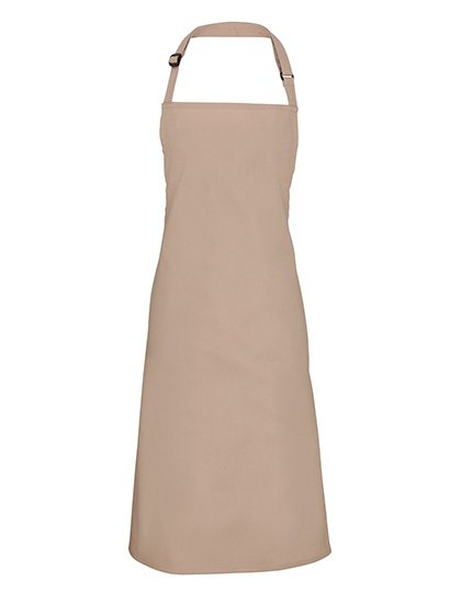 Premier Workwear Colours Collection Bib Apron – Latte (ca. Pantone 7530C)