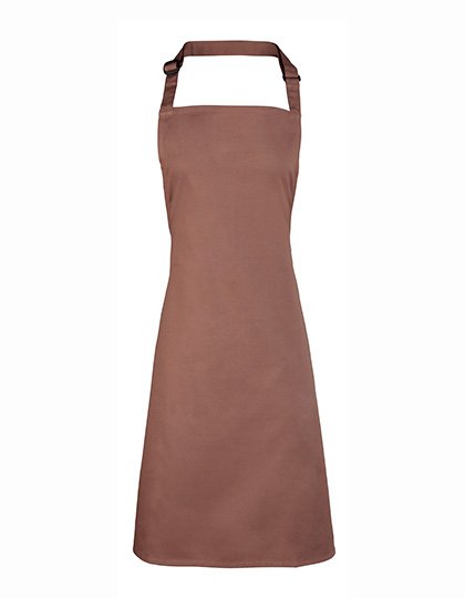 Premier Workwear Colours Collection Bib Apron – Mocha (ca. Pantone 7505C)