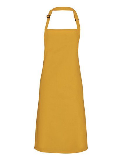 Premier Workwear Colours Collection Bib Apron – Mustard (ca. Pantone 7405C)