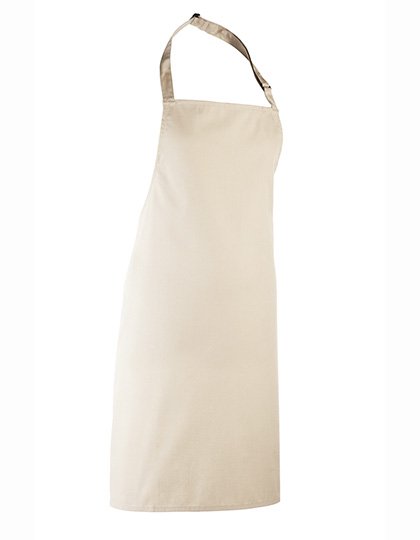 Premier Workwear Colours Collection Bib Apron – Natural (ca. Pantone 1205C)